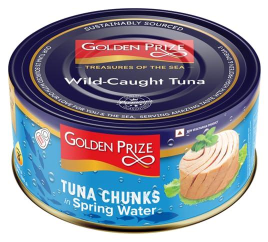 Golden Prize Golden Prize Canned Tuna Chunks in Spring Water, 185g(Pack of 2)