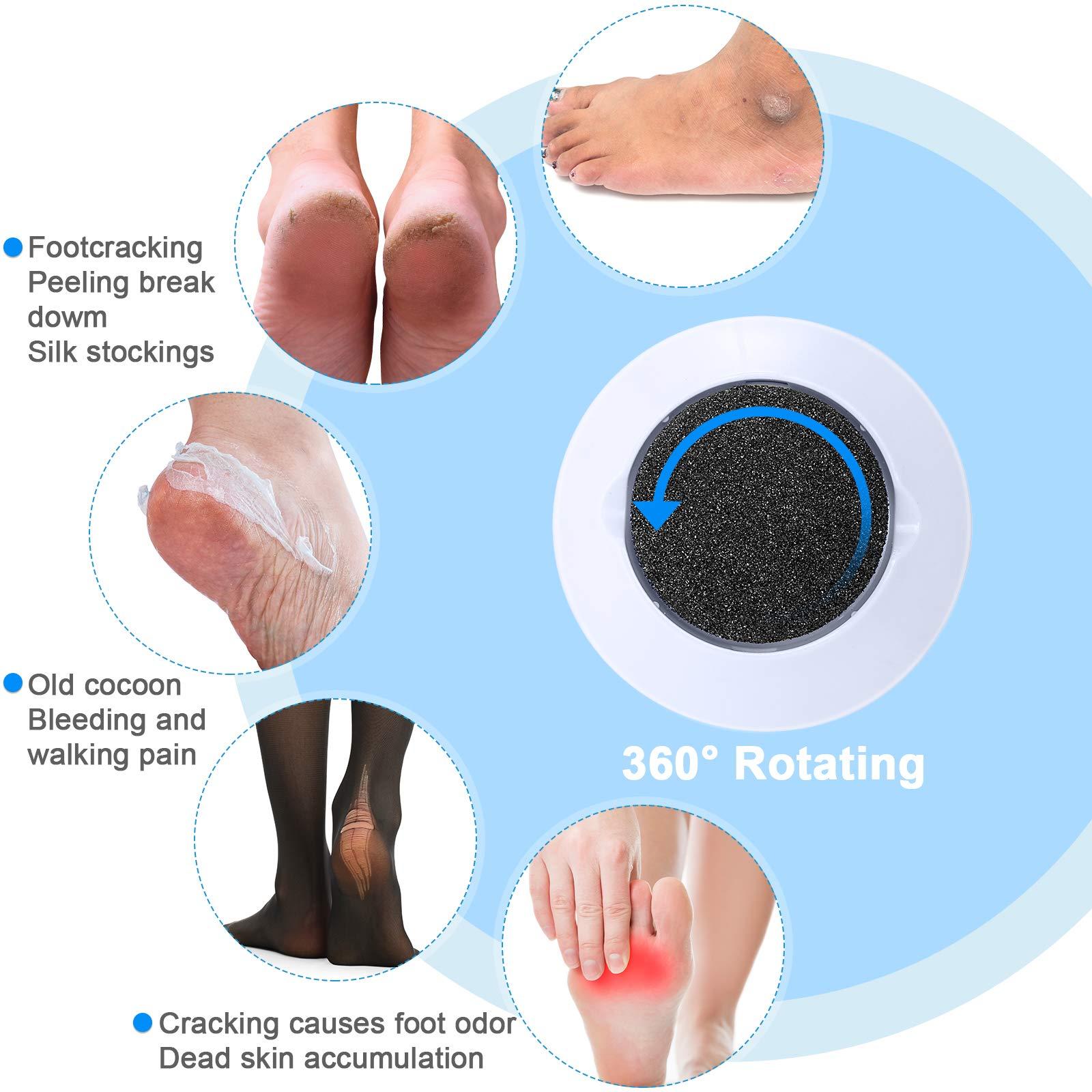 BBTO 20 Pieces Regular Coarse Replacement for Portable Electric Foot Grinder Foot File Callus Remover Electric Callus Remover Hard Skin Eliminator Grind Head for Cracked Heels Dead Skin
