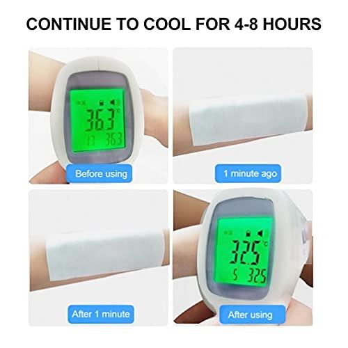 HEALLILY HEALLILY 40Pcs Cooling Forehead Strips Headache Gel Pads Fever Reducer Pad Cooling Sticker Forehead Cooling Strips