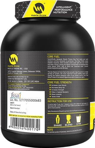 Muscle Throne Muscle Throne Corefuel Whey Protein for Muscle Support And Recovery (Chocolate, 1Kg)