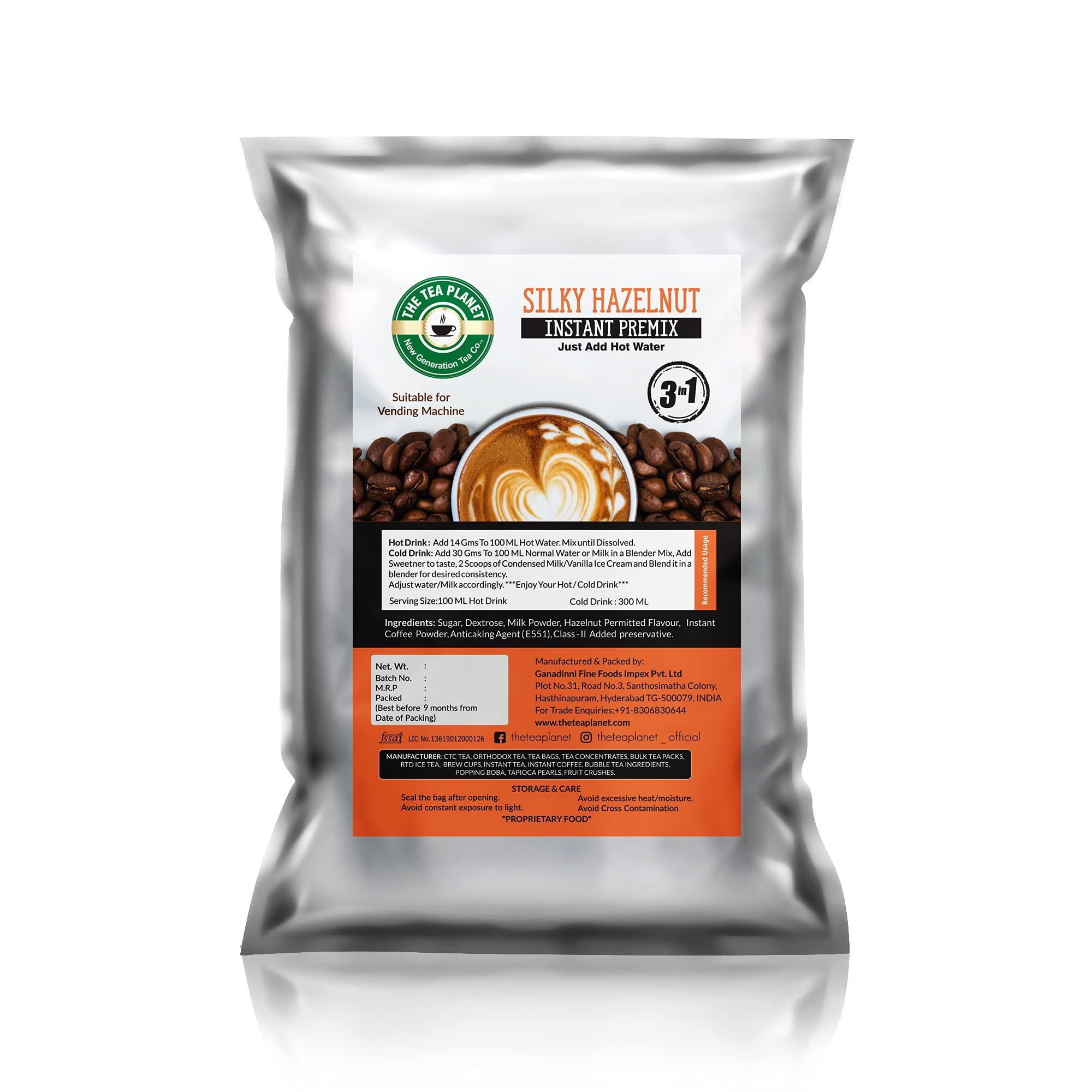 The Tea Planet Silky Hazelnut Coffee Instant Premix For Vending Machine - 1kg