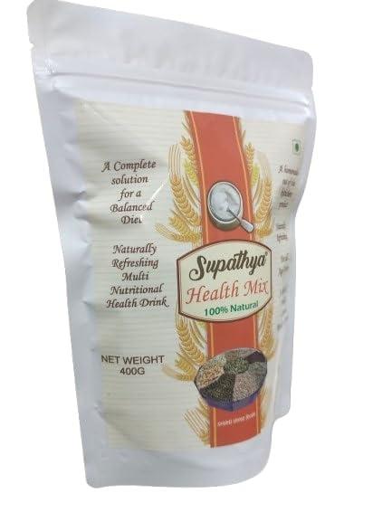 Supathya Supathya Health Mix Sathu Maavu Kanji Podi with Ragi, Multigrain Sattu Powder for Kids & Adults - 400g