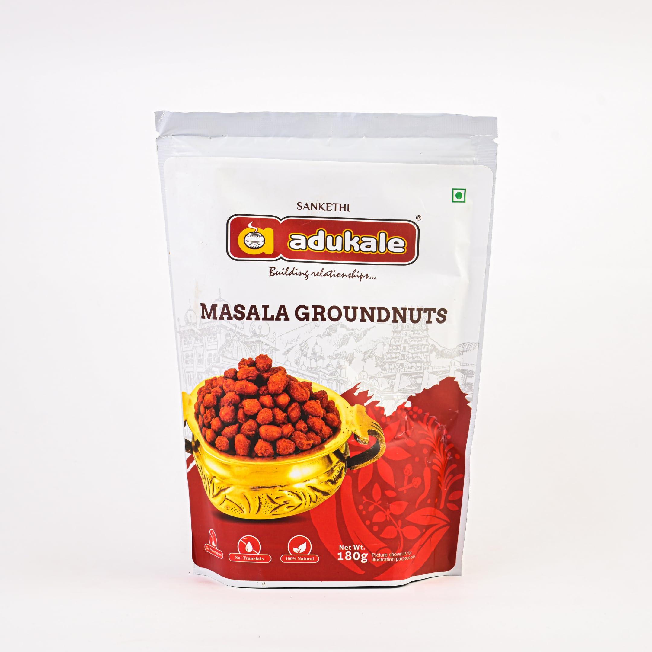 Adukale Adukale Masala Groundnuts | No Palm Oil | 180g Pack
