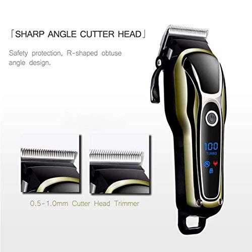 OSL OSL AC-DC Rechargeable Kemeii Cordless & Corded Waterproof Professional Hair Clipper Beard Mustache Trimmer Powerful Electric Razor for Men With LED Display Multicolor (6 Month Warranty)