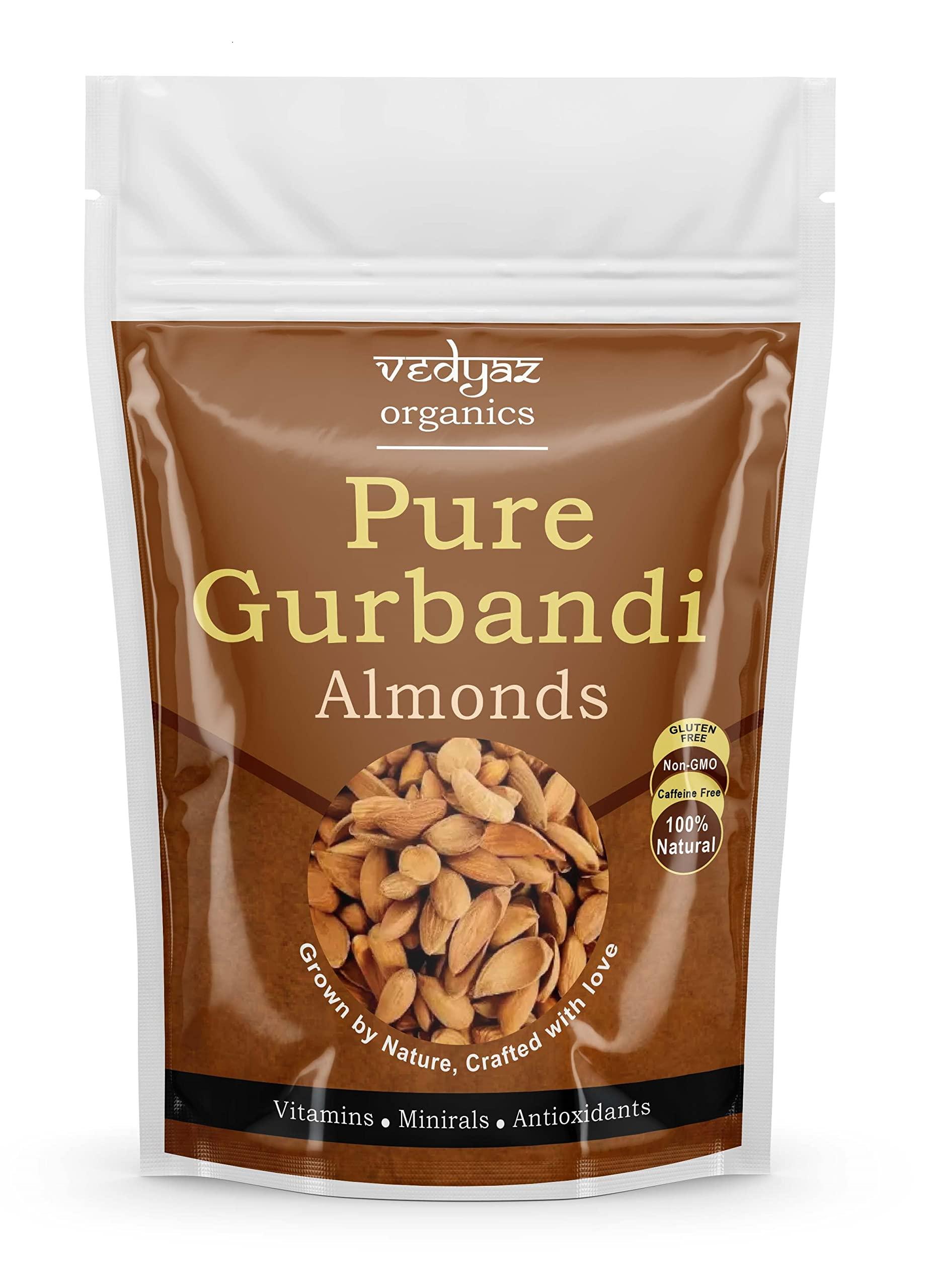Vedyaz Organics Vedyaz Organics 100% Pure Afghan Gurbandi Badam/Almonds/Choti Giri -Raw,500 Gm
