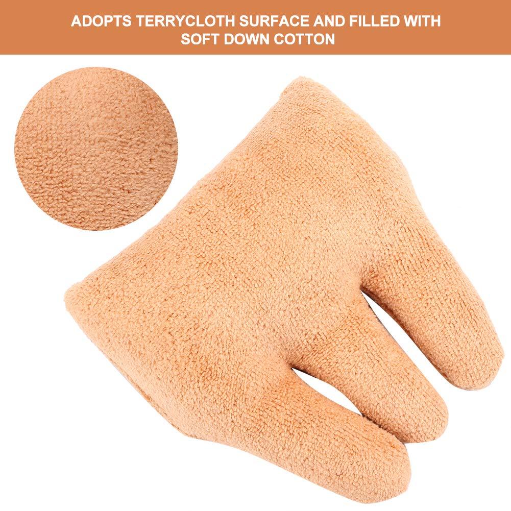 Dioche Cone with Finger Separator, Hand & Finger Aid for Contracture & Skin Breakdown, Comfortable Protection & Finger Separation, Finger Separator Finger Protector Finger Aid Separator Finger(orange)