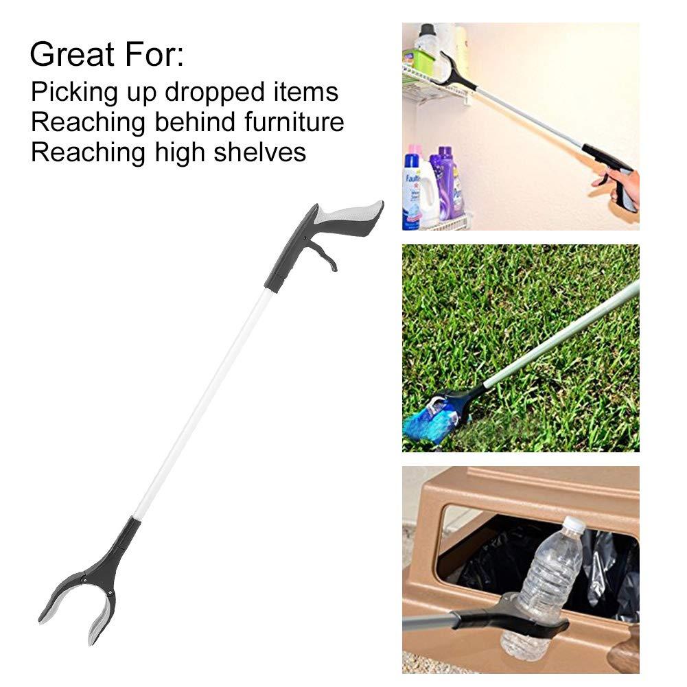 Pinsofy Reacher Grabber Tool, Rotating Gripper, Anti Slip Design Wokers for Wheelchair for Disabled Old Man