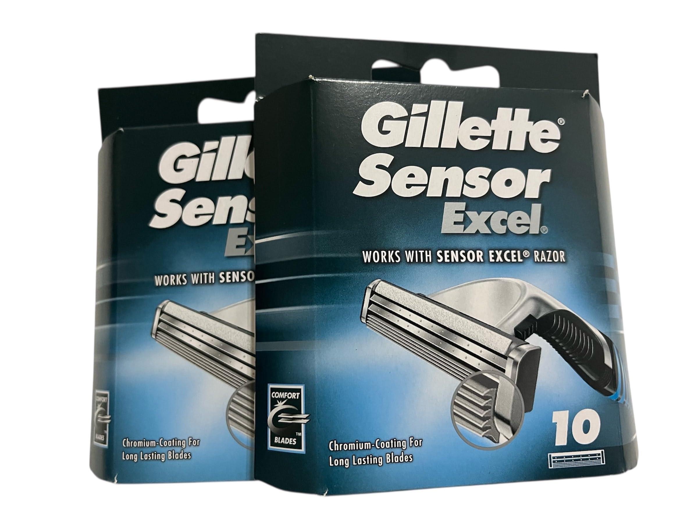 Gillette Gillette Sensor Excel Razor Shaving Badle 2 Count (Pack Of 10) - Men