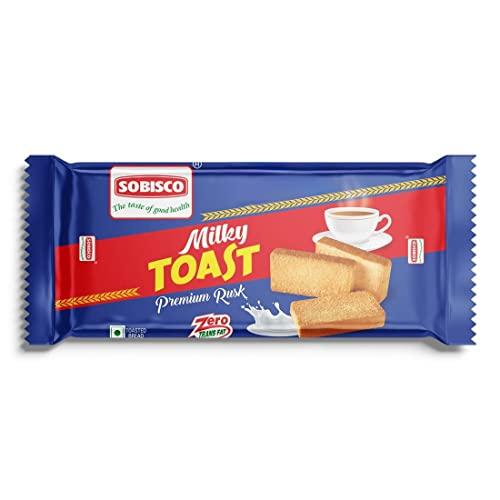 SOBISCO the taste of good health SOBISCO Toast Biscuits - Premium Rusk (205g - Milky Toast) (Pack of 10)