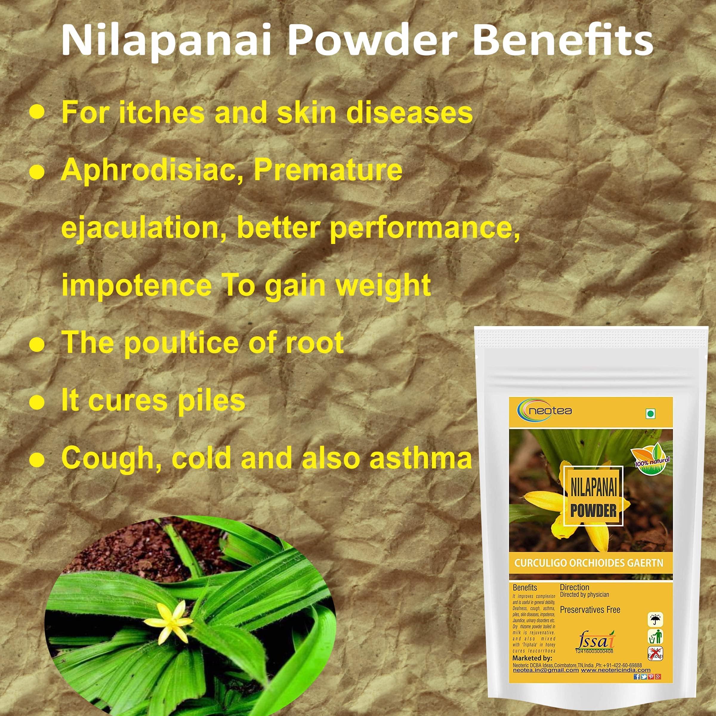 neotea Neotea Nilapanai Kilangu Powder | Black Musli (Kali Musli) | Curculigo Orchioides | Nelpana | Nelamuli Musli | Natural Nelatadi | Boosts Energy & Stamina | Improves Immunity | Supports Reproductive Health | Bone & Joint Support | Healthy Digestion 30