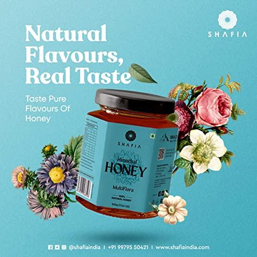 SHAFIA Shafia Himachal Multiflora Honey : 100% Pure & Natural, Unprocessed Honey, No Sugar Adulteration (500 Gram)