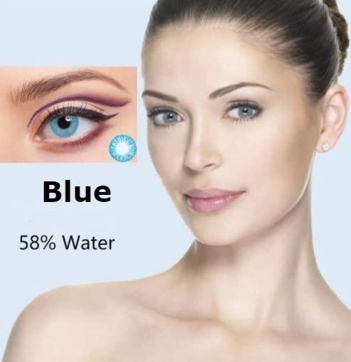 EYCOG EYCOG || Korean Eye Coler Contact lens for your New Classic Look (Aqua, One, 0)