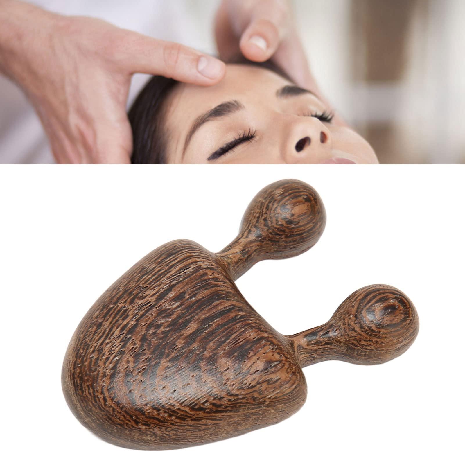 EXCLUZO EXCLUZO Wooden Comb, Wood Scalp Massage Comb, Handheld Sandalwood Comb Acupressure Tool, Gua Sha Wide Tooth Comb for Relaxation Acupoint, Meridian Comb for Head Scalp, Facial, Body Massage