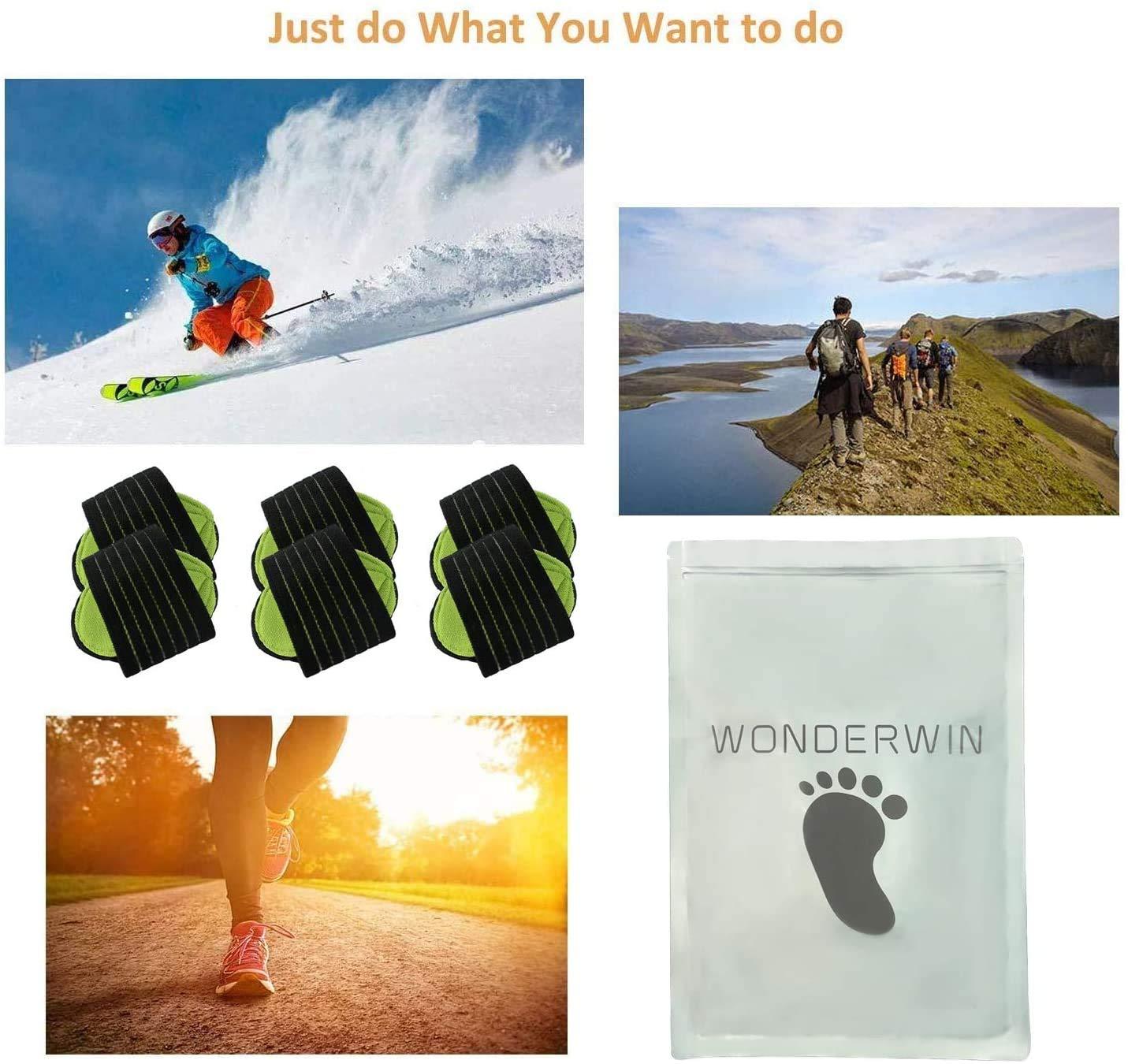 Wonderwin Arch Support,6 Pairs Compression Fasciitis Cushioned Support Sleeves, Plantar Fasciitis Foot Relief Cushions for Plantar Fasciitis, Fallen Arches, Achy Feet Problems for Men and Women