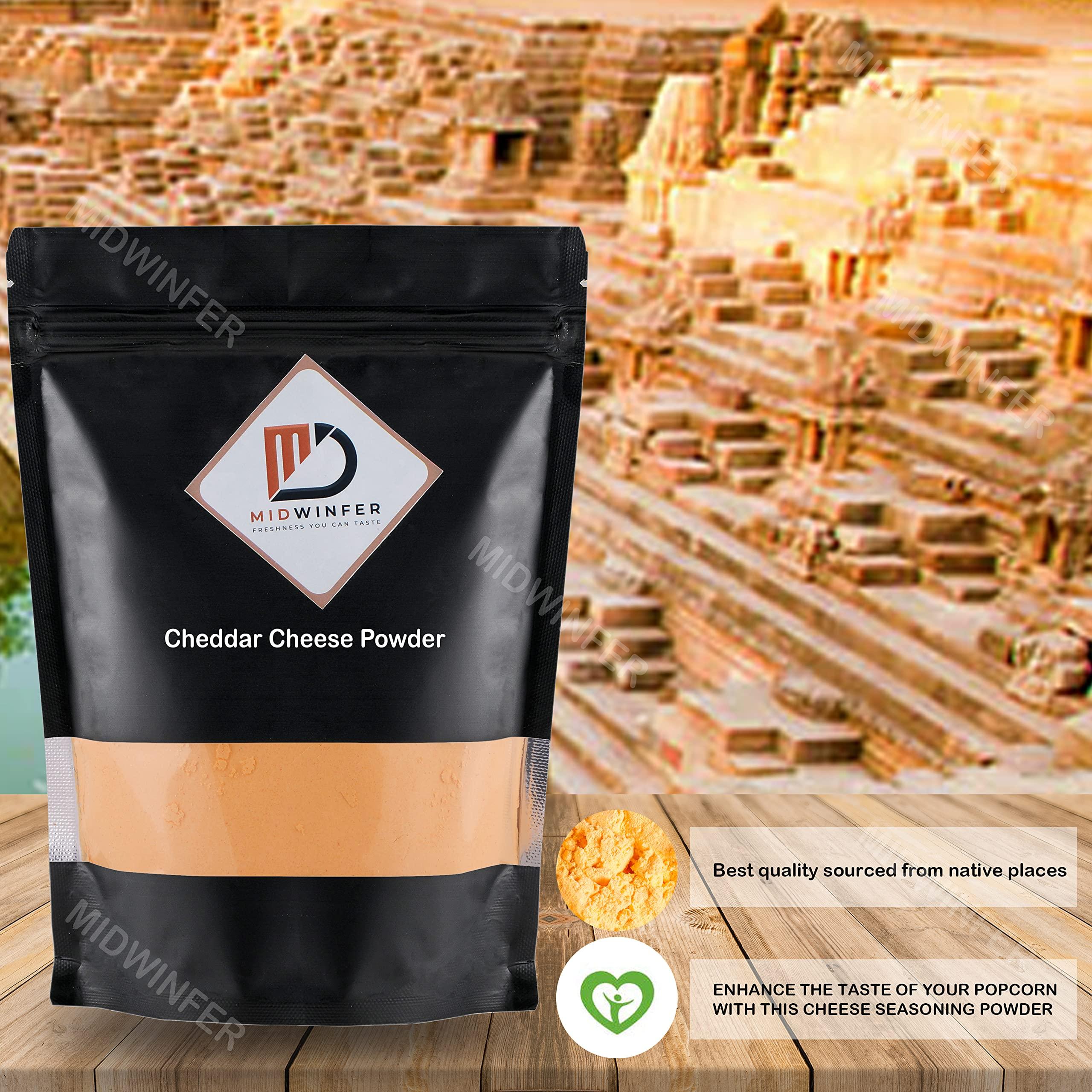 Midwinfer Midwinfer Organic Cheddar Cheese Powder,200g (Seasoning Perfect for Pop Corn, Pasta, Fries)