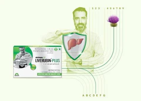 AlchemLife AlchemLife Liverubin Plus The Natural Hepato Protector Tablet With Milk Thistle, PhytoExtract (Pack of 7)