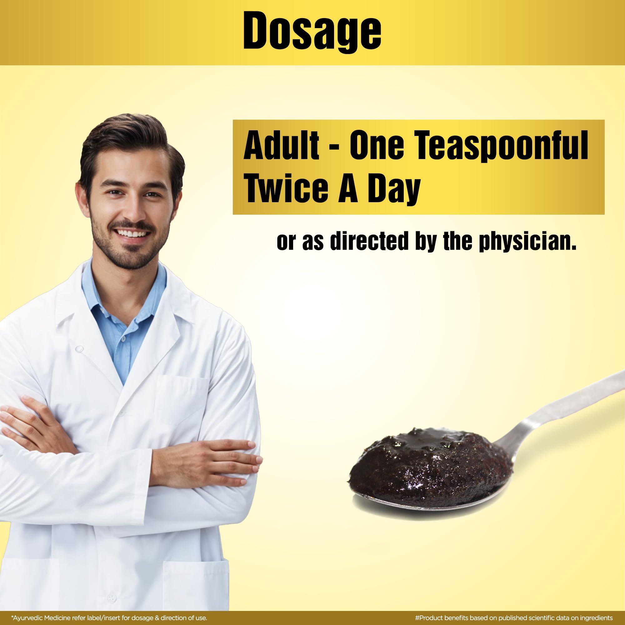 Multani Multani Rajbhogprash | 100% Ayurvedic Formula | Swarna(Gold), Chandi, Kesar, Chandan, Amla & 27 Ayurvedic Herb | All Purpose Ayurvedic Chyawanprash For Year-Round Since 1938 | 500 gm