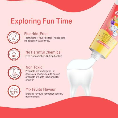 Pigeon Pigeon Children Toothpaste, Fruit Punch,Oral care (45g, Pack of 2)