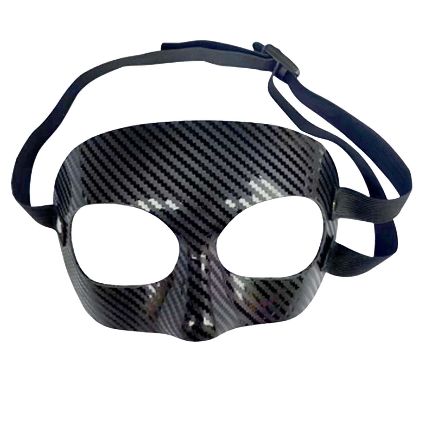 MERISHOPP MERISHOPP Basketball Mask Adult Men Women Nose Protector Football Mask Face Nose Guard Half Face 2 Buckles