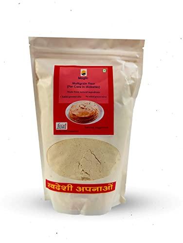 Magic Magic Multigrain Flour for Care in Diabetes Low GI chakki Ground multigrain Atta Pack of 2 (1200 g)