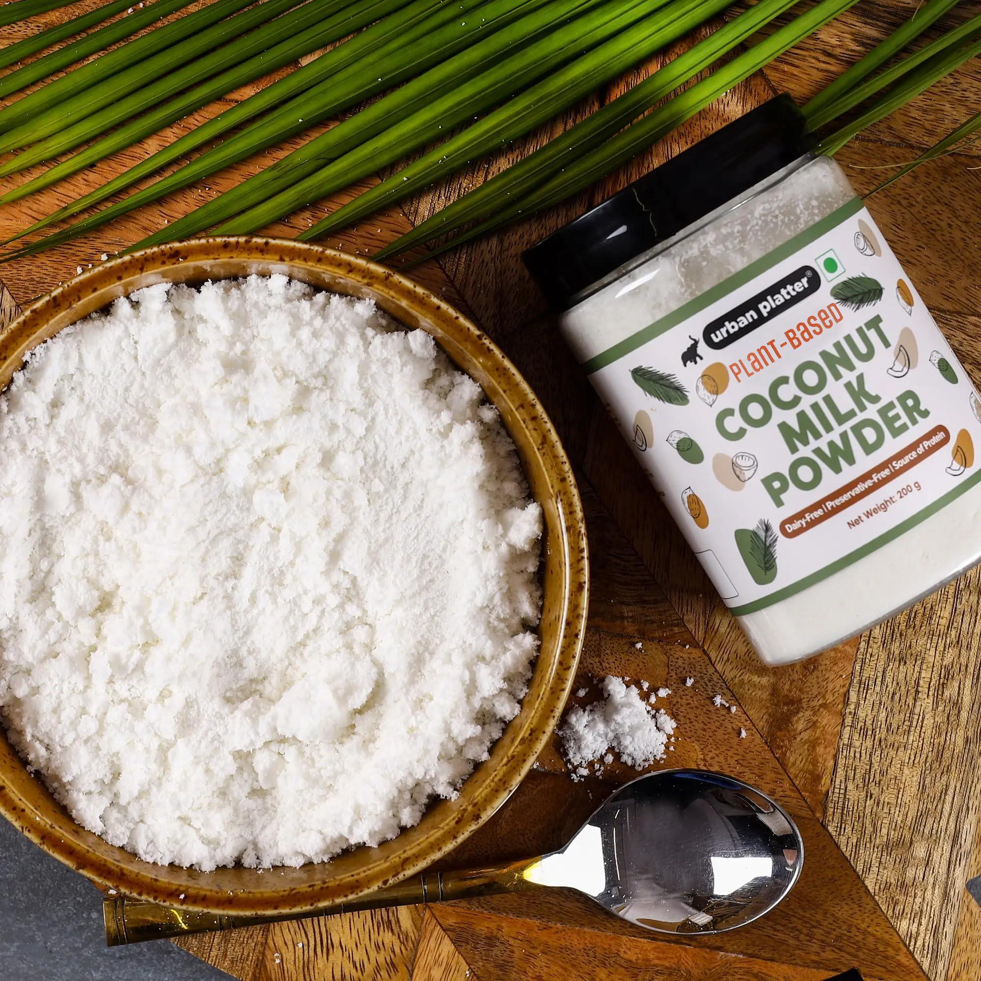 urban platter Urban Platter Coconut Milk Powder Jar, 200g (Plant-Based, Preservative-Free, Easy to use, Dairy-Free, Source of Protein, Add to smoothies, curries, baked goods)