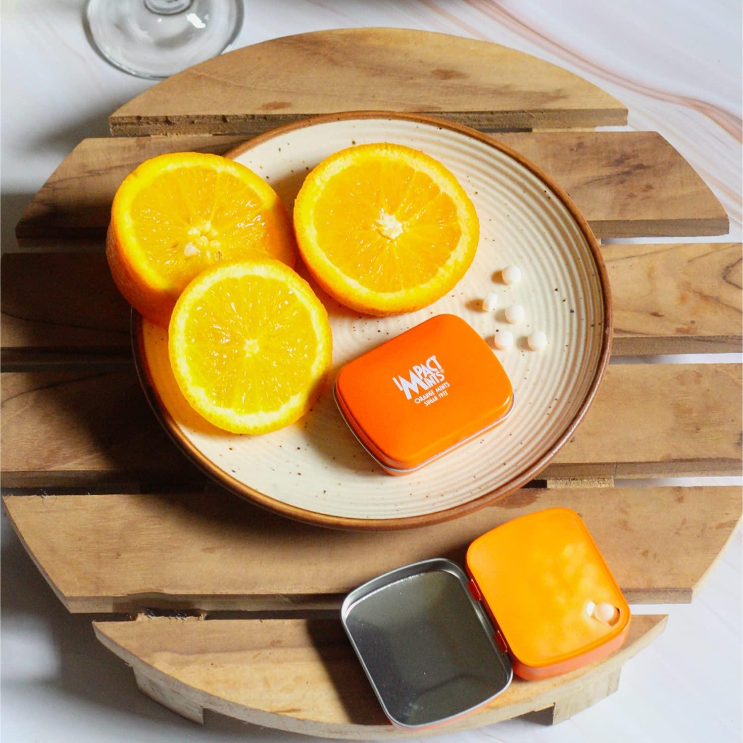 Impact Products Impact Products Mints Sugar Free Mints Orange 14g - Pack of 3, 42 g