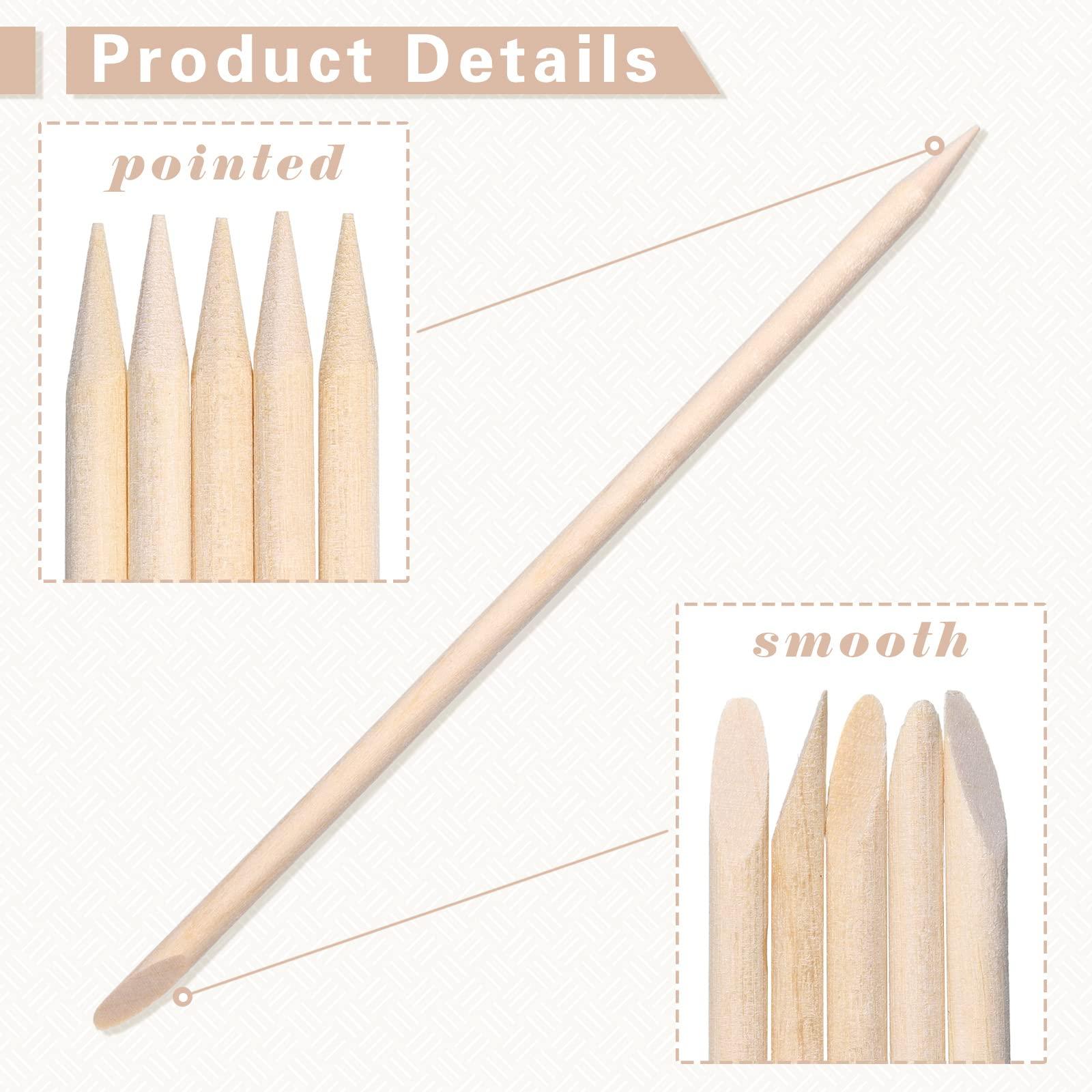 Demissle 400 Pack Eye Brow Wooden Wax Sticks Mini Waxing Applicator Sticks Lip Nose Eyebrow Waxing Sticks Wood Craft Small Wax Applicator Facial Hair Wax Spatula for Home Spa Hair Removal and Smooth Skin Use