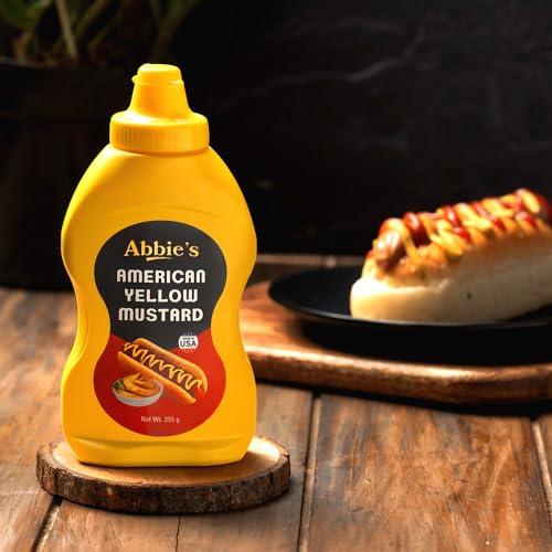 Abbie's Abbie's Squeeze Yellow Mustard 652 g (Pack of 255 g and 397g ,1 unit each), Product of USA