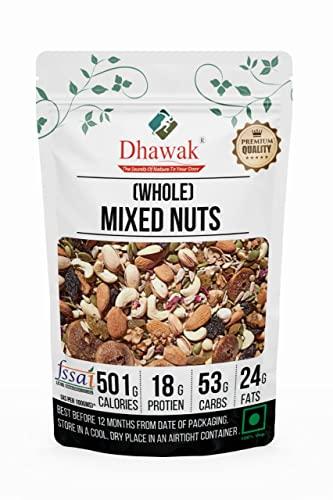 DHAWAK DHAWAK Fresh and Dry Fruits Nutmix- 900 gm | Mix Seeds and Dry Fruits for eating, [Pumpkin, Sunflower, Watermelon, Flax, Almonds,Cashews, Raisins,Pistachio, Dry Figs, Walnut Kernels]