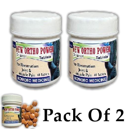 homoe medicine Ayurvedic new Ortho Power Tablet (2 x 40 Units) Tablets