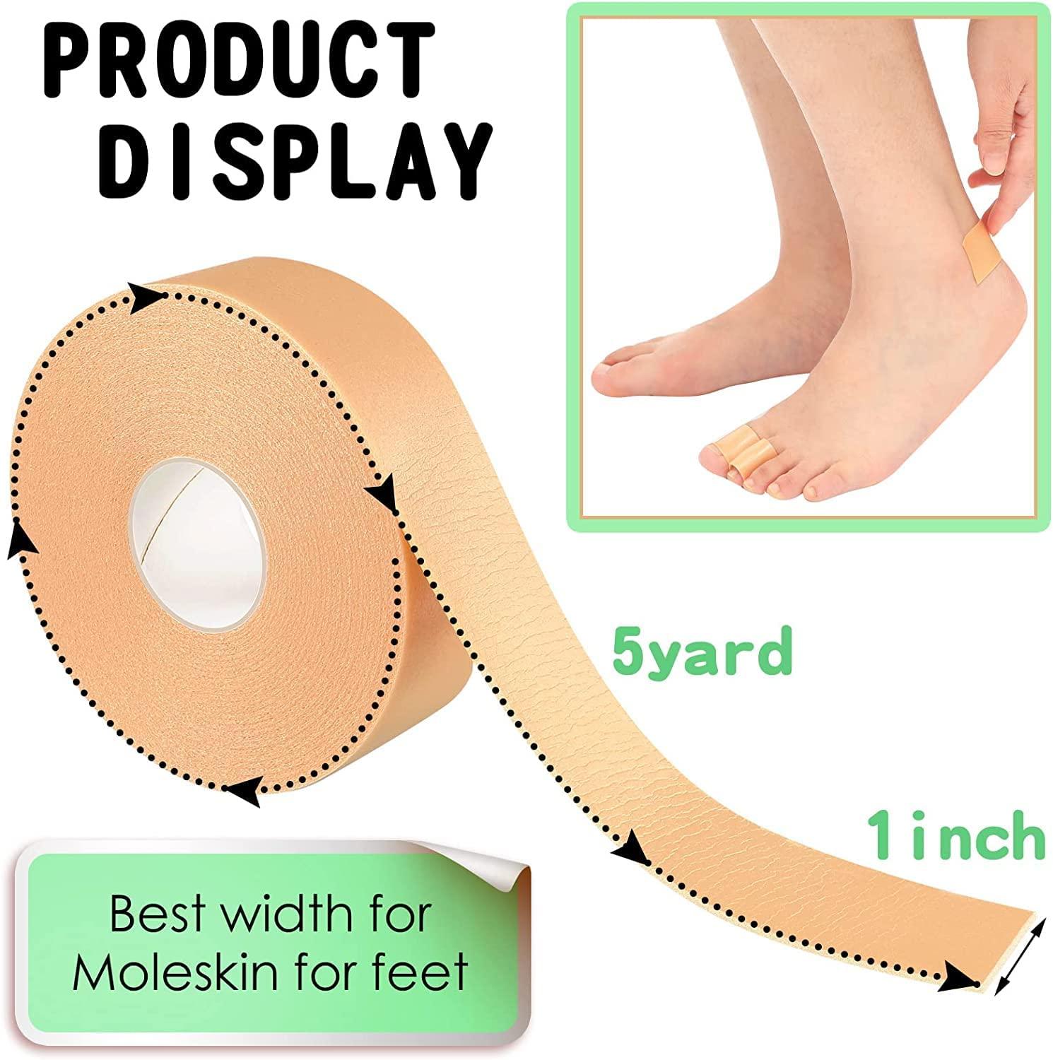 ZONVER ZONVER® Foot Care Sticker Heel Grip Tape Foot Care Protector Anti Slip Feet Pad Adhesive Heel Insole Cushion Shoe Tape for Skin Tape Bandages for Friction on Feet, Toes, Hands, Shoes Pack of 1