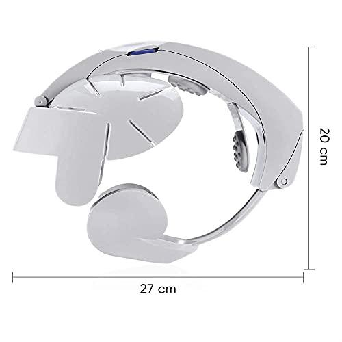 Dweezhet Dweezhet Electric Head Massager Brain Relax Easy Acupuncture Points Therapy, for Stress Relief Prevent Hair Loss Head Relaxing Massage, White