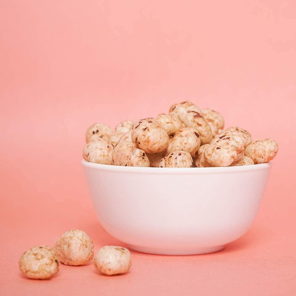 Maknack Maknack Makhana Pops - Barbeque Flavoured Roasted Foxnuts | Healthy Binge Snack | Ancient Superfood High in Antioxidants, Proteins & Calcium | Gluten Free | Vegan | Pack of 2 - 100g