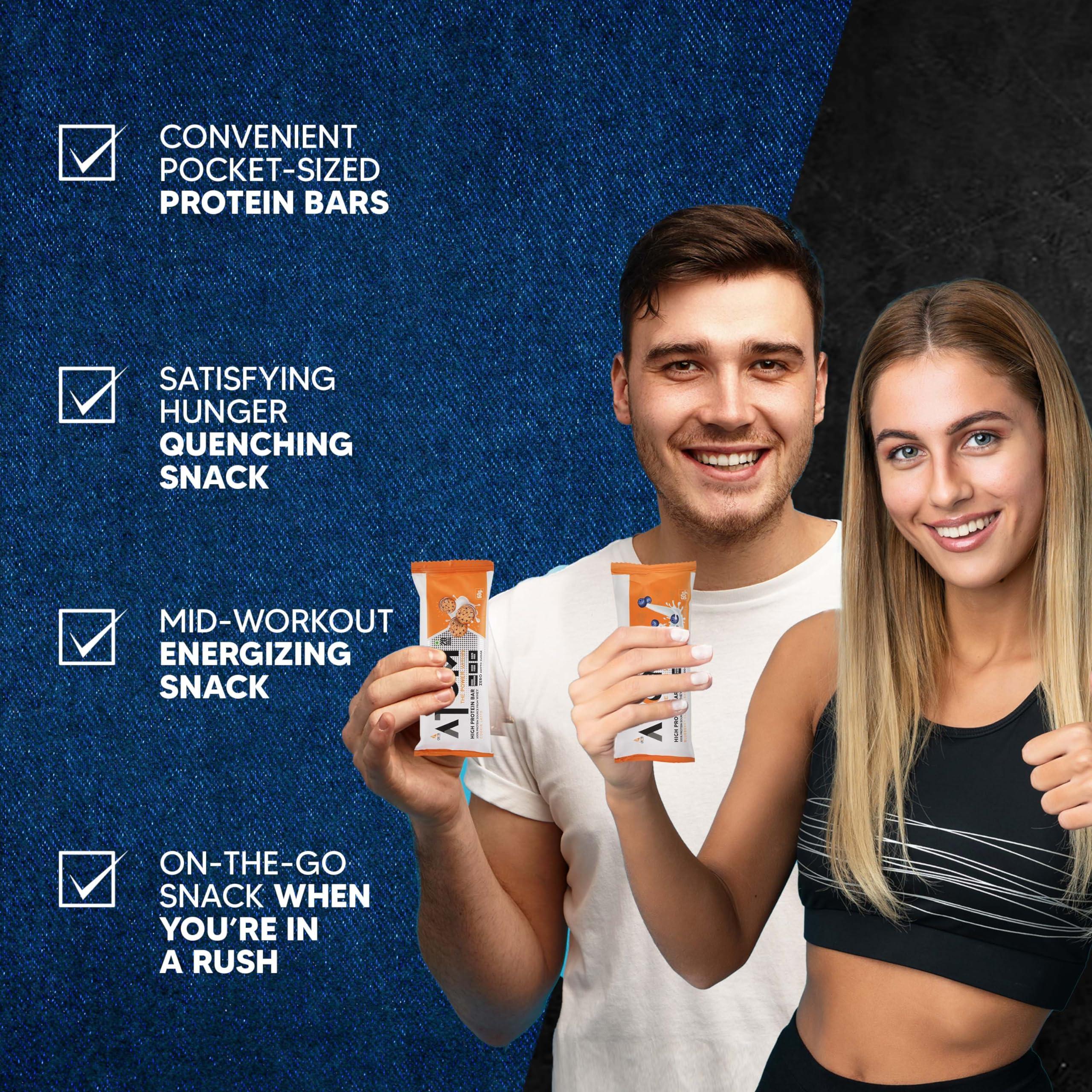 Asitis Nutrition Asitis Nutrition Atom High Protein Bar,20Gm Protein,Zero Transfat,Zero Added Sugar,Whey Protein Concentrate, Isolate & Hydrolysate As Protein Source,Pack Of 6 (60Gm X 6),Lathe Cookie