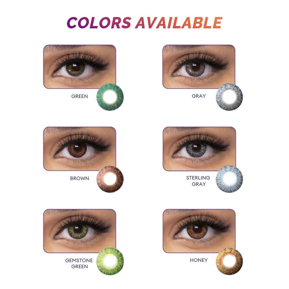 ALCON Alcon Freshlook Colorblends - Monthly Color Contact Lenses (-01.25, Honey, Pack of 2)