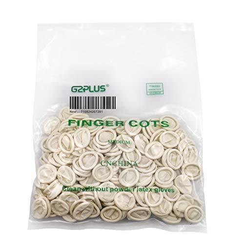 G2PLUS G2PLUS Disposable Latex Finger Cots Rubber Fingertips Protective Finger Gloves Art Latex Tissue Finger Cot (200 PCS)