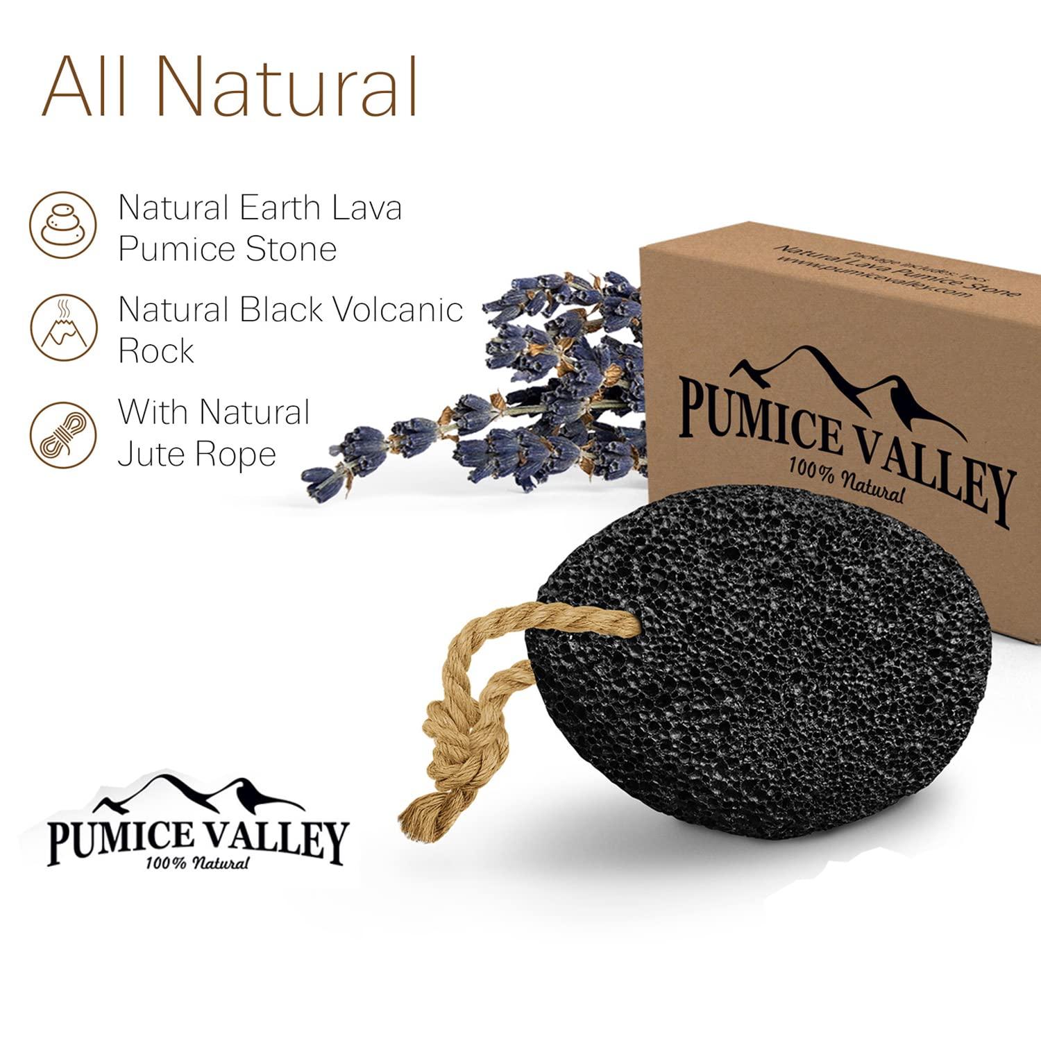 Pumice Valley Black : Pumice Valley - Natural Lava Pumice Stone Black - Callus Remover for Feet Heels and Palm - Pedicure Exfoliation Tool - Remover Toxins - Corn Remover for Foot - Dry Dead Skin Scrub - Health Foot Care