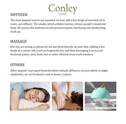 CONLEY CONLEY Coconut Essential Oil, 100% Pure Diffuser Oil Coconut Oil for Diffuser, Massage, Skin Care, Yoga, Sleep - 15ML