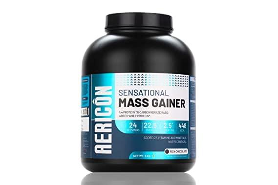 Aericon Aericon Nutrition Sensational Mass Gainer (1 kg / 2.2 lb, Chocolate)