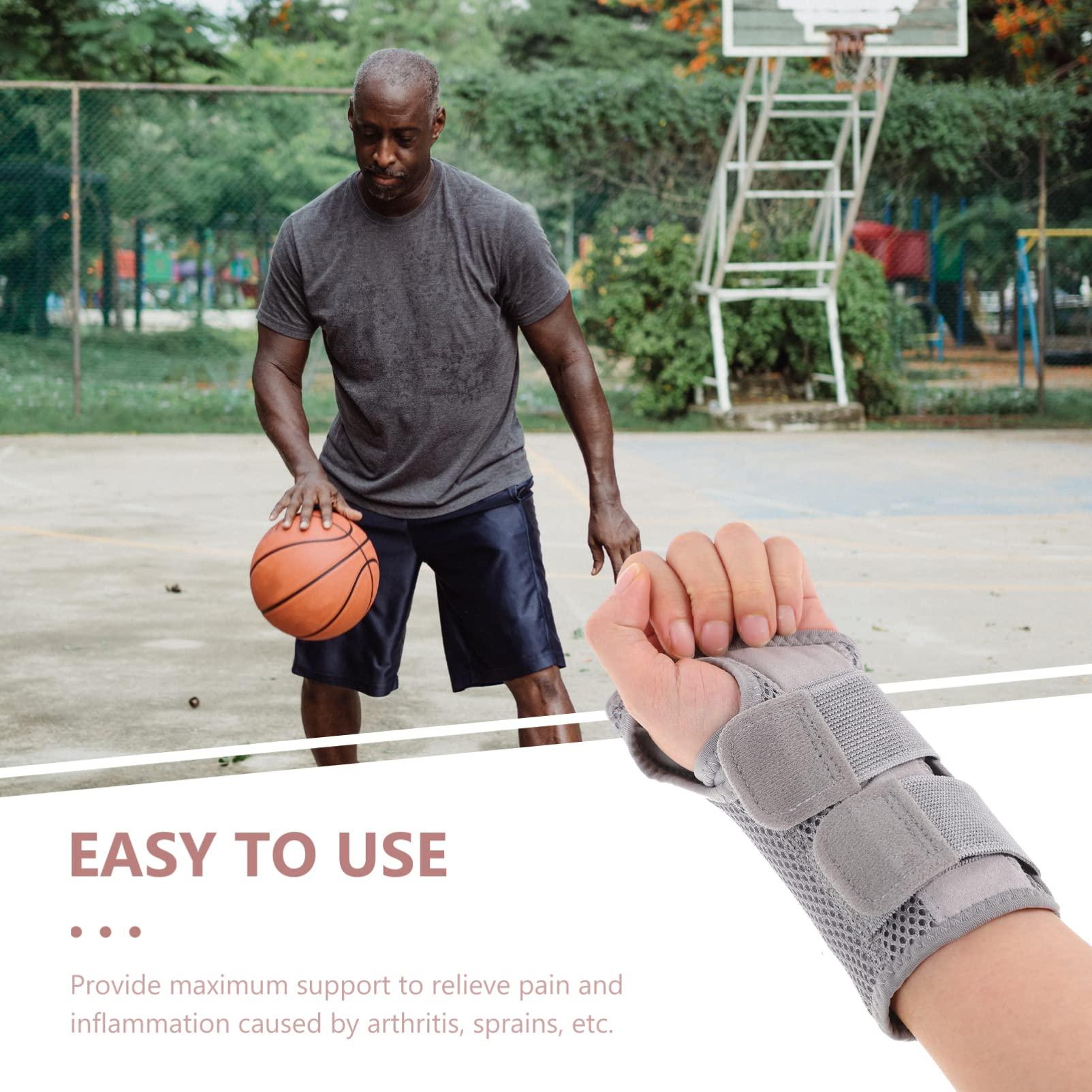 FOMIYES FOMIYES 1 PCS Sports Wrist Brace Adjustable Sports Wrist Support Wrist Strap Sports Wrist Protection for Fitness, Weightlifting, Carpal Tunnel Arthritis, Tendonitis, Pain Relief (L/XL)