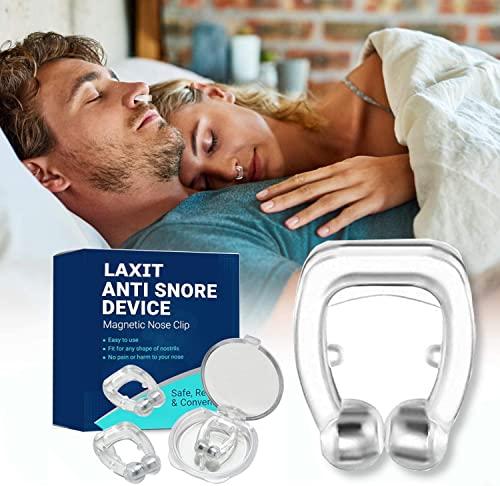 Laxit Laxit Anti Snoring Device, Snore Free Nose Clip, Snoring Solution, Relieve Snore, Sleeping Aid Devices for Ease Breathing, Silicone Magnetic Nose Clip For Men Women Relieves Nasal Better Breath (1)