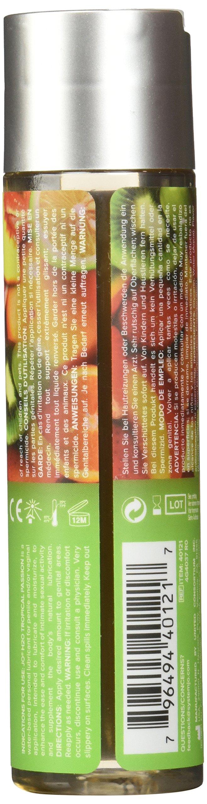 JO System Jo H2O Flavored Lubricant, Tropical, 5.25 oz/155 ml