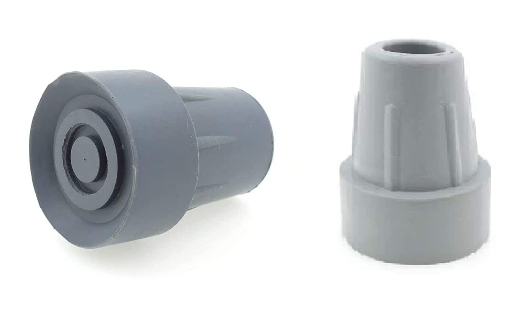 AARAM Aaram Walking Stick Rubber Shoes Ferrules 2 Pcs For 19mm or 3/4inch Pipe Improves Grip, Stability, And Durability of Walking Sticks