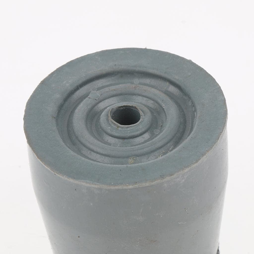 NavaFresh Basics Milaan 4 Piece Crutch Ferrule Rubber End Walking Stick Tip Protector Non Skid Gray