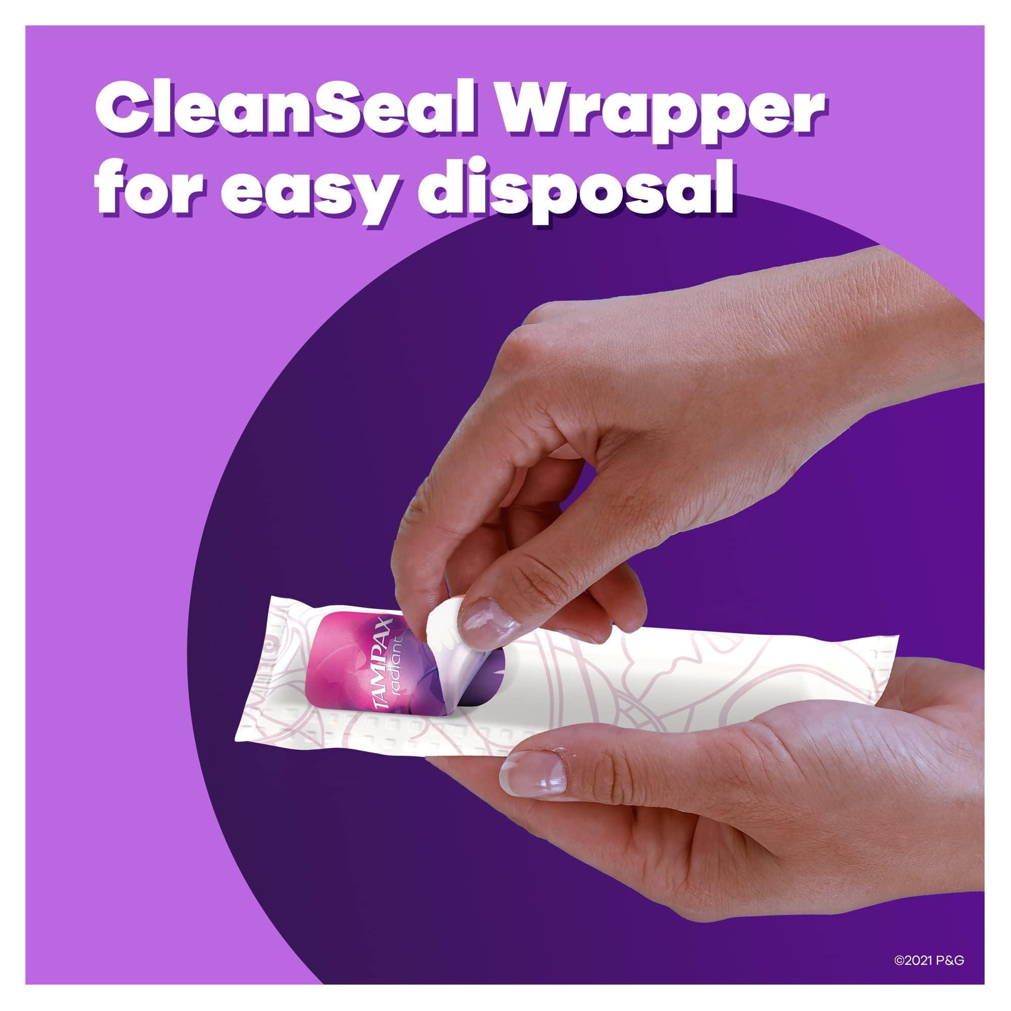 Tampax Tampax Radiant Tampons 38 Duo 2.7X 3/4/ 38ct, Pink and Blue