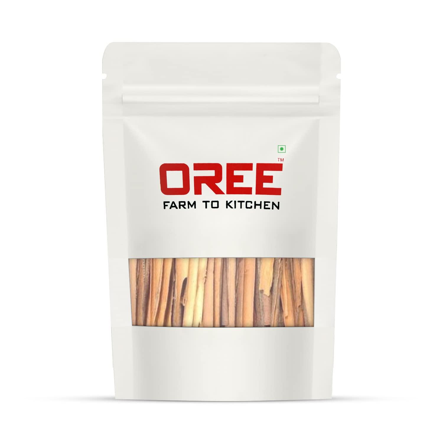 OREE OREE Cinnamon | Split Cassia | Cinnamon Quills | Whole Kalmi | Dalchini Stick Pack of 2 (200 Grams+200 Grams)