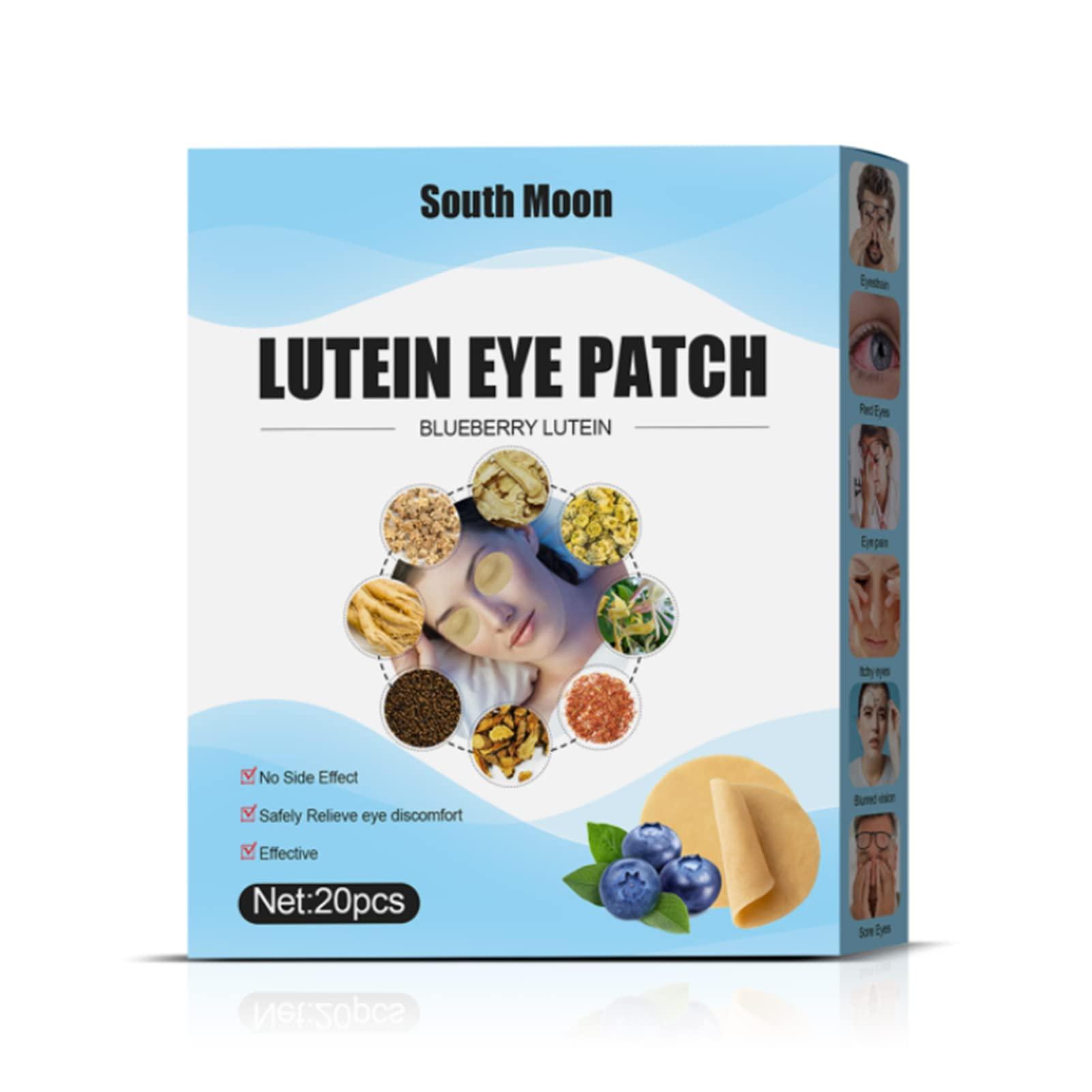 RYAP 20Pcs Blueberry Lutein Eye Patches Relieves Discomfort Dry Eyes Astrint Eye Eye Blurred Vision