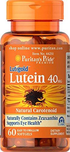 Puritan's Pride Puritan's Pride Lutein 40 mg with Zeaxanthin-60 Softgels