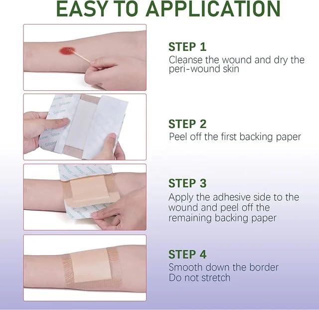 Nisco care Nisco care dressing pads for bed sores (10x10)