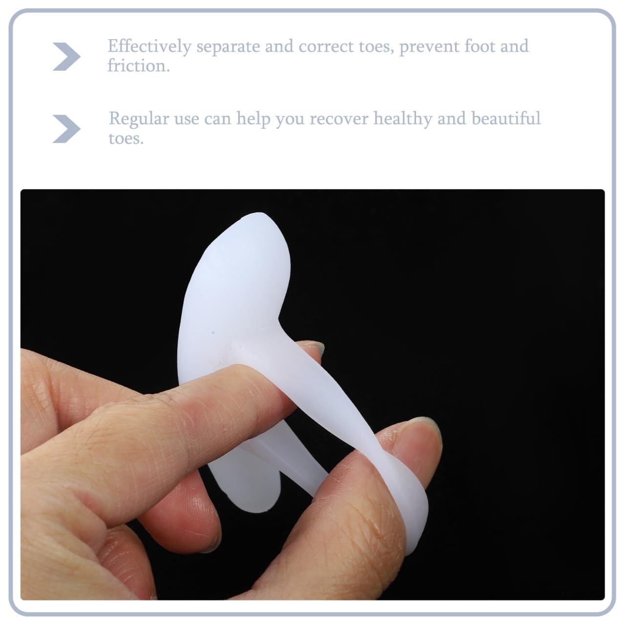 SUPVOX SUPVOX Gel Hammer Toe Crest Pad Hammer Toe Pads Gel Support Crest Cushion For Mallet Toes and Overlapping Toes 4 Pairs